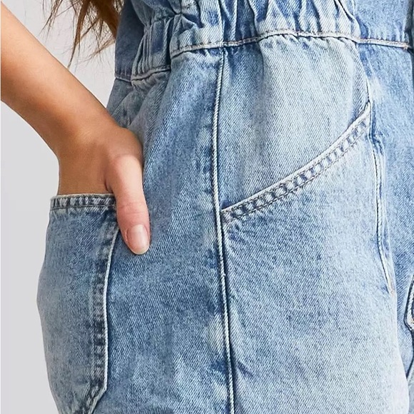 Free People Marci Denim Overall Short - Picture 7 of 8